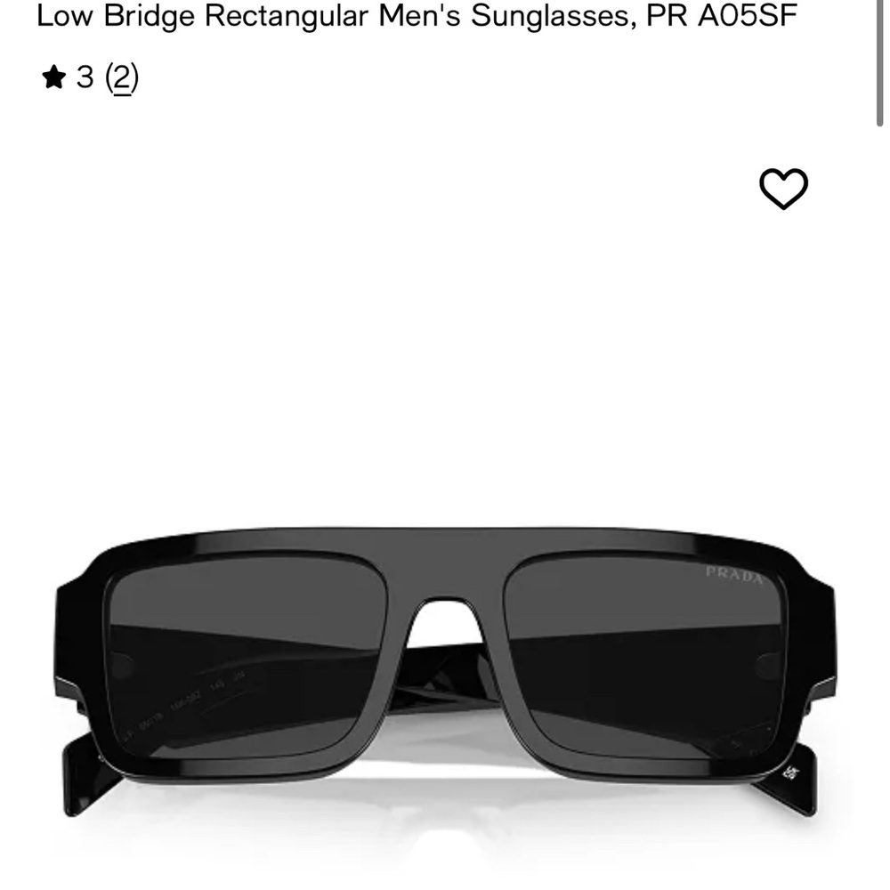 Prada Black and Dark Grey Sunglasses